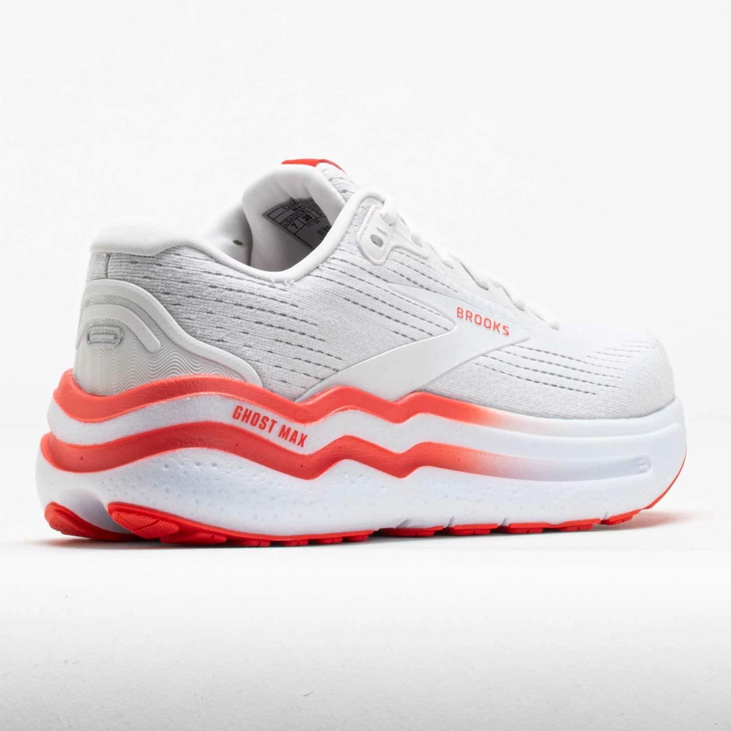 Brooks Ghost Max 2 Women's White/Hot Coral - Image 6