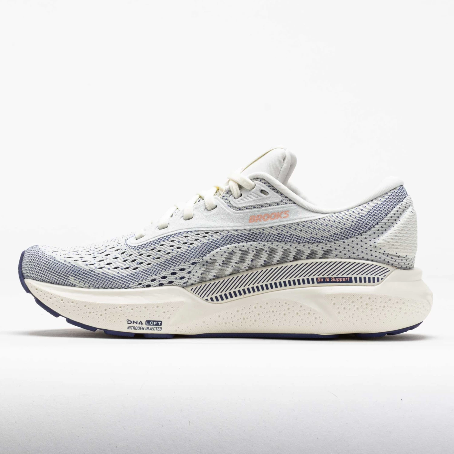 Brooks Adrenaline GTS 24 Women's Grey/Blue Ribbon/Peach - Image 2