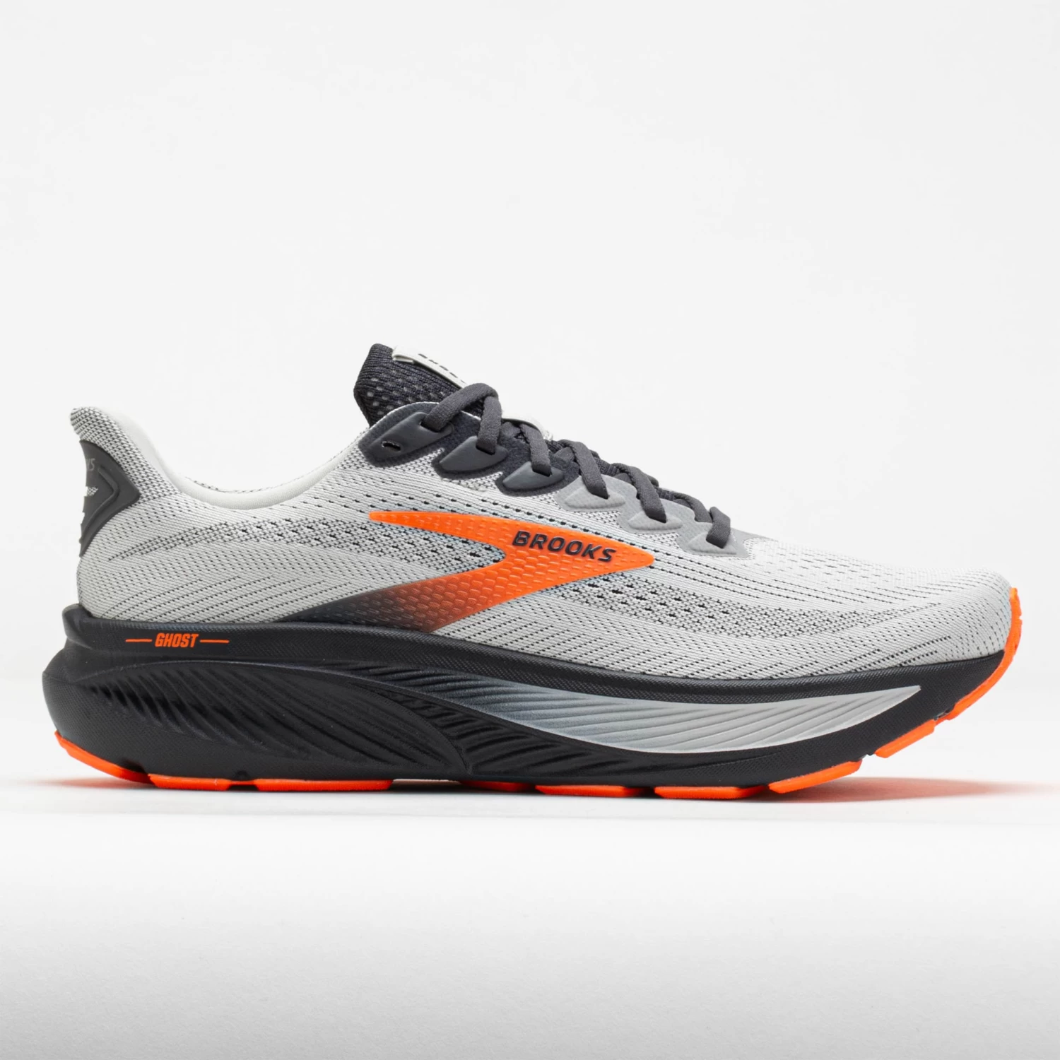 Brooks Ghost 17 Men's Oyster Mushroom/Orange/Ebony