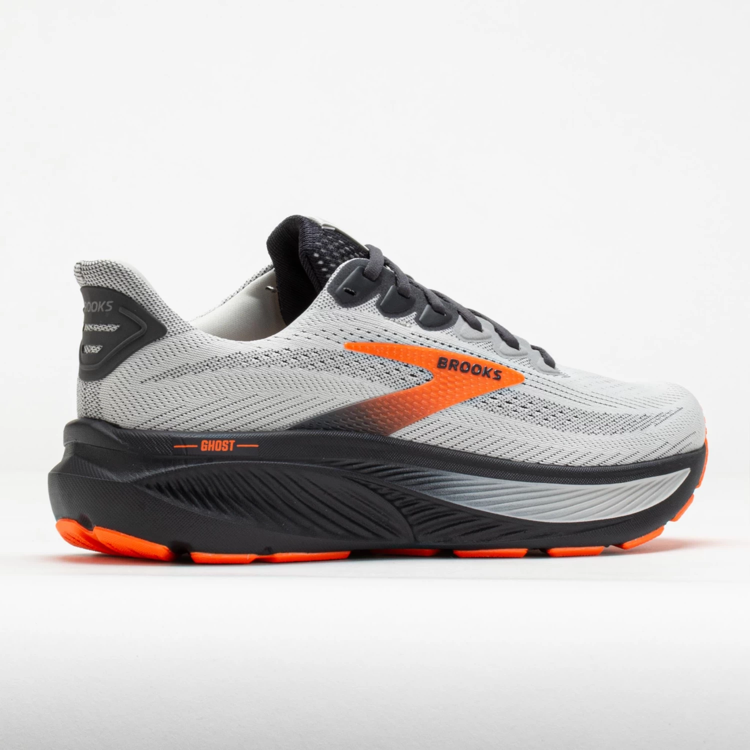 Brooks Ghost 17 Men's Oyster Mushroom/Orange/Ebony - Image 6