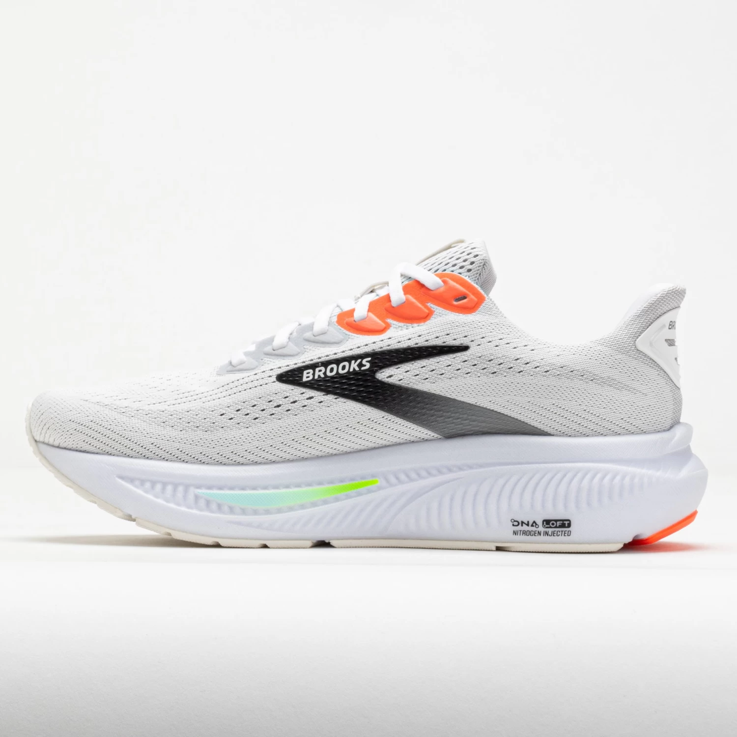 Brooks Ghost 17 Men's White/Pink Clay/Gecko - Image 2