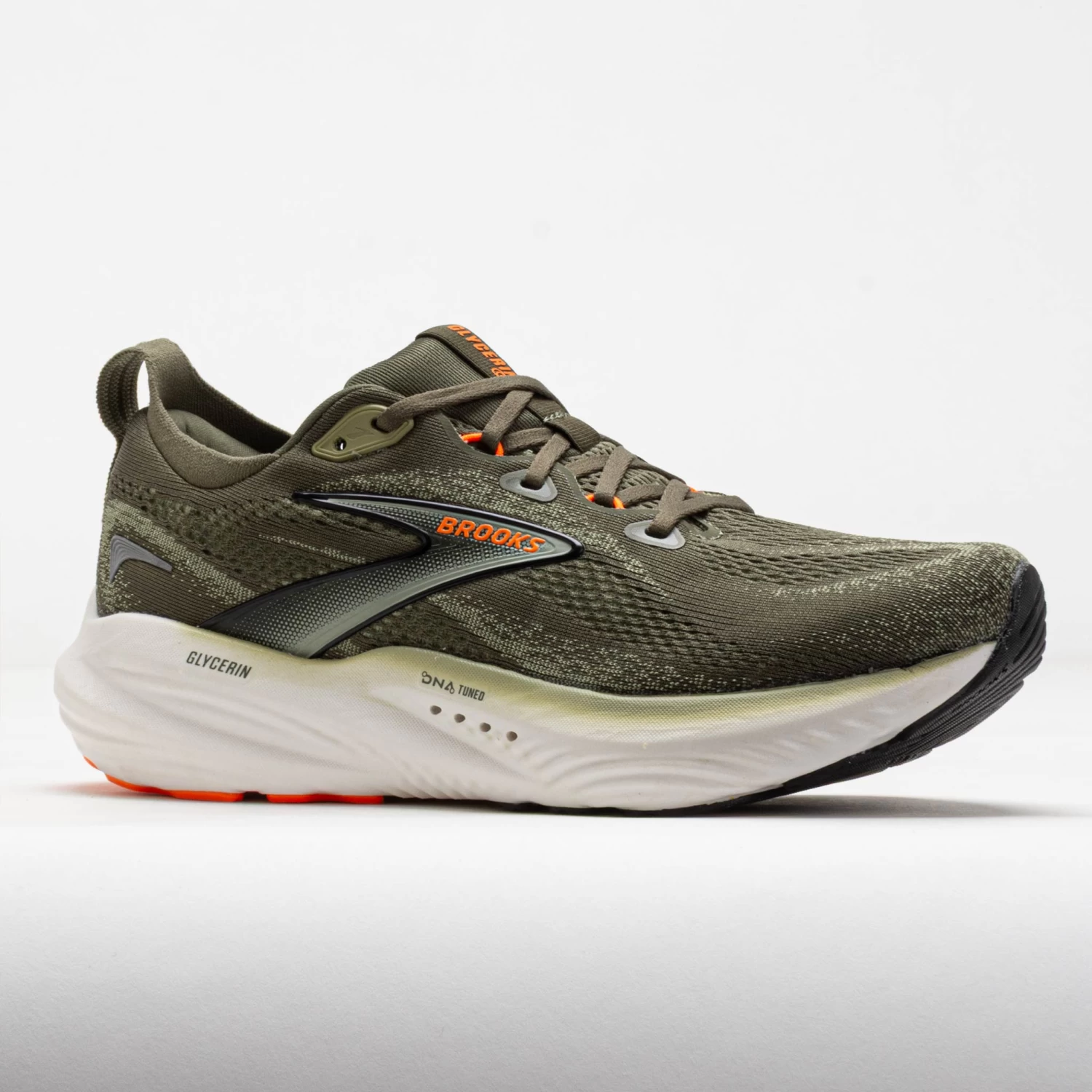 Brooks Glycerin 22 Men's Dusty Olive/Tea/Orange - Image 5