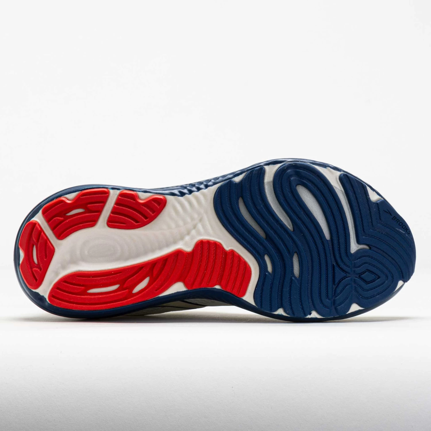 Brooks Glycerin 22 Men's Grey/Navy Peony/Fiery Red - Image 4