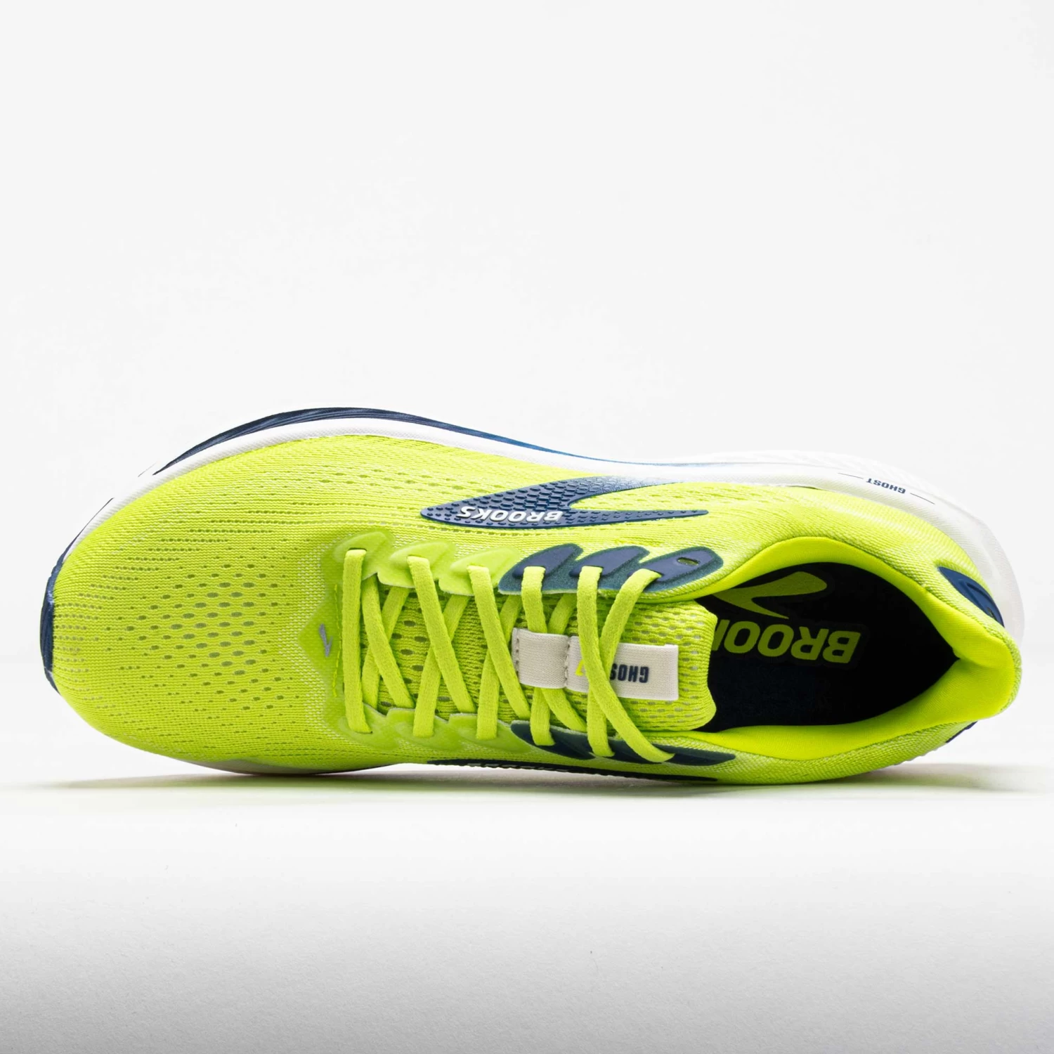 Brooks Ghost 17 Men's Acid Lime/Navy/White - Image 3