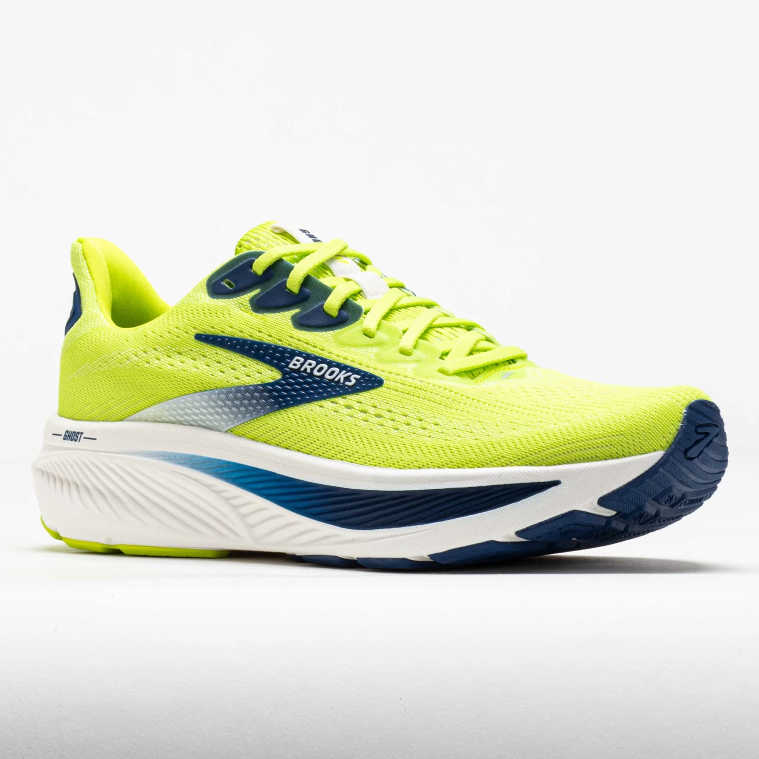 Brooks Ghost 17 Men's Acid Lime/Navy/White - Image 5
