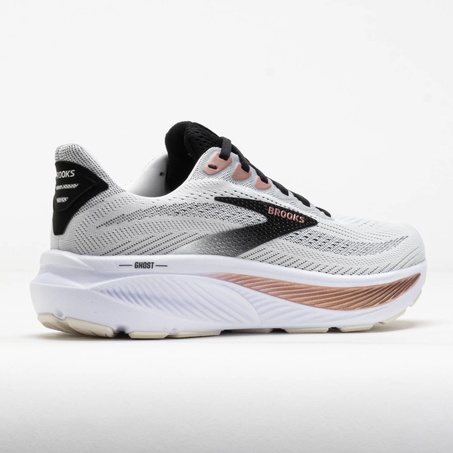 Brooks Ghost 17 Women's White/Black/Rose Gold - Image 6