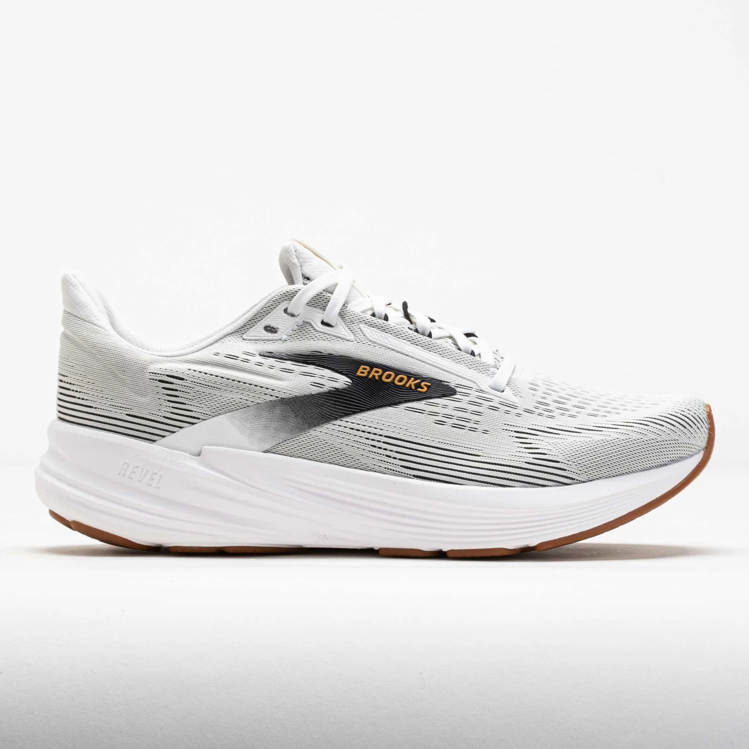 Brooks Revel 8 Men's White/Black/Oak Buff