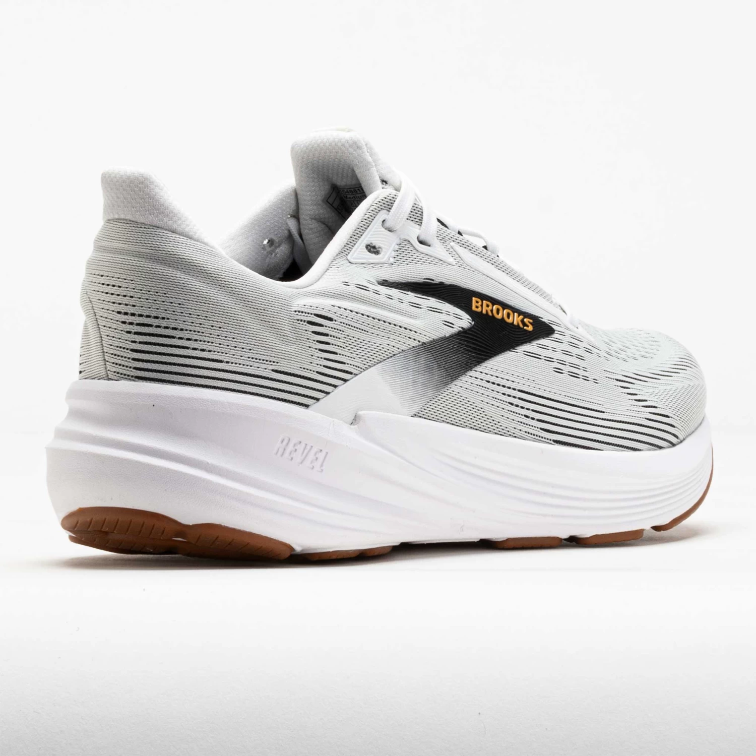 Brooks Revel 8 Men's White/Black/Oak Buff - Image 6