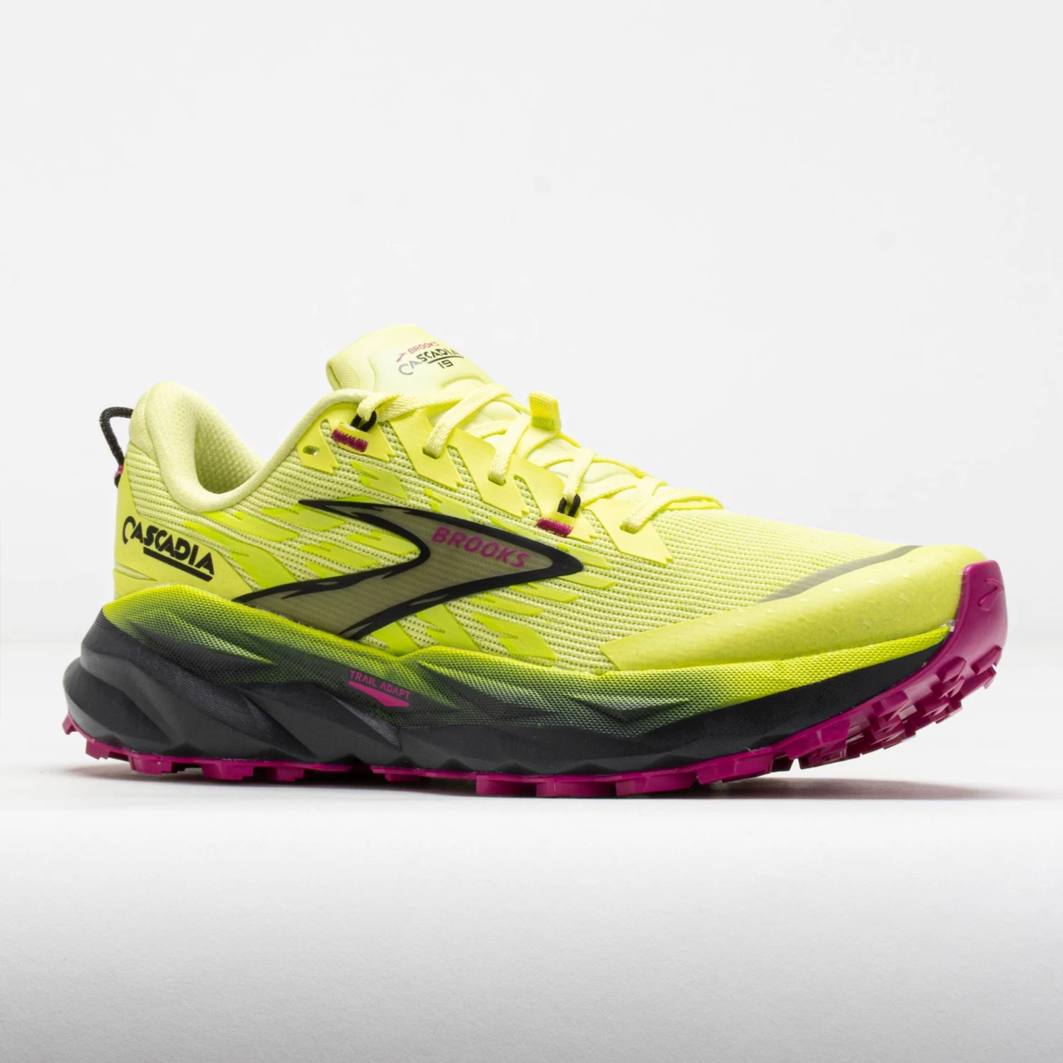 Brooks Cascadia 19 Women's Sunny Lime/Black/Magenta - Image 5