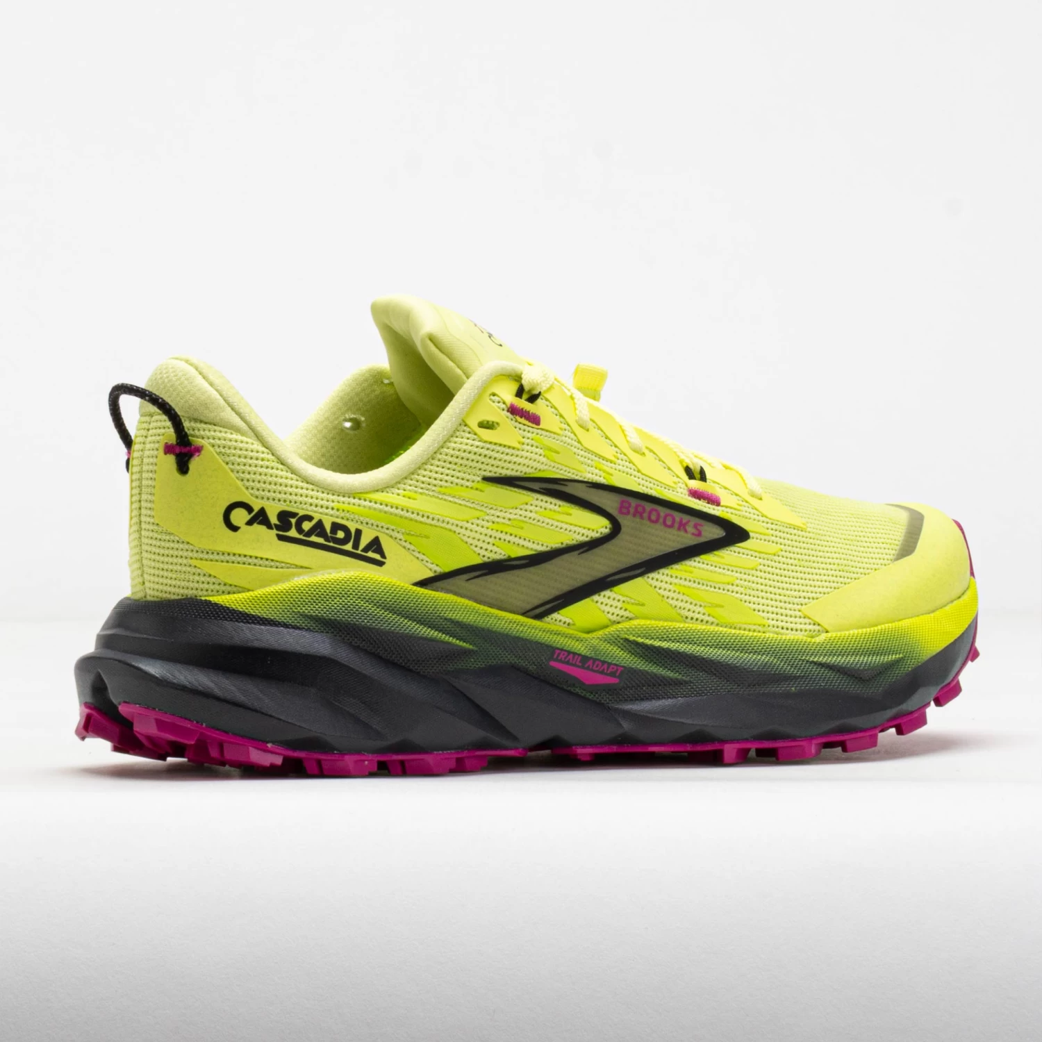 Brooks Cascadia 19 Women's Sunny Lime/Black/Magenta - Image 6