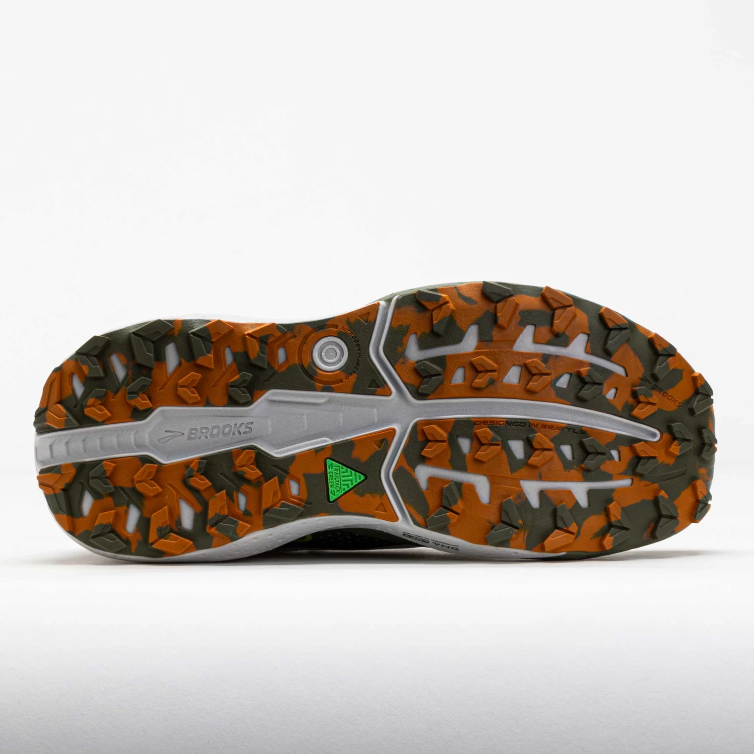 Brooks Caldera 8 Men's Dusty Olive/Lime/Oyster - Image 4