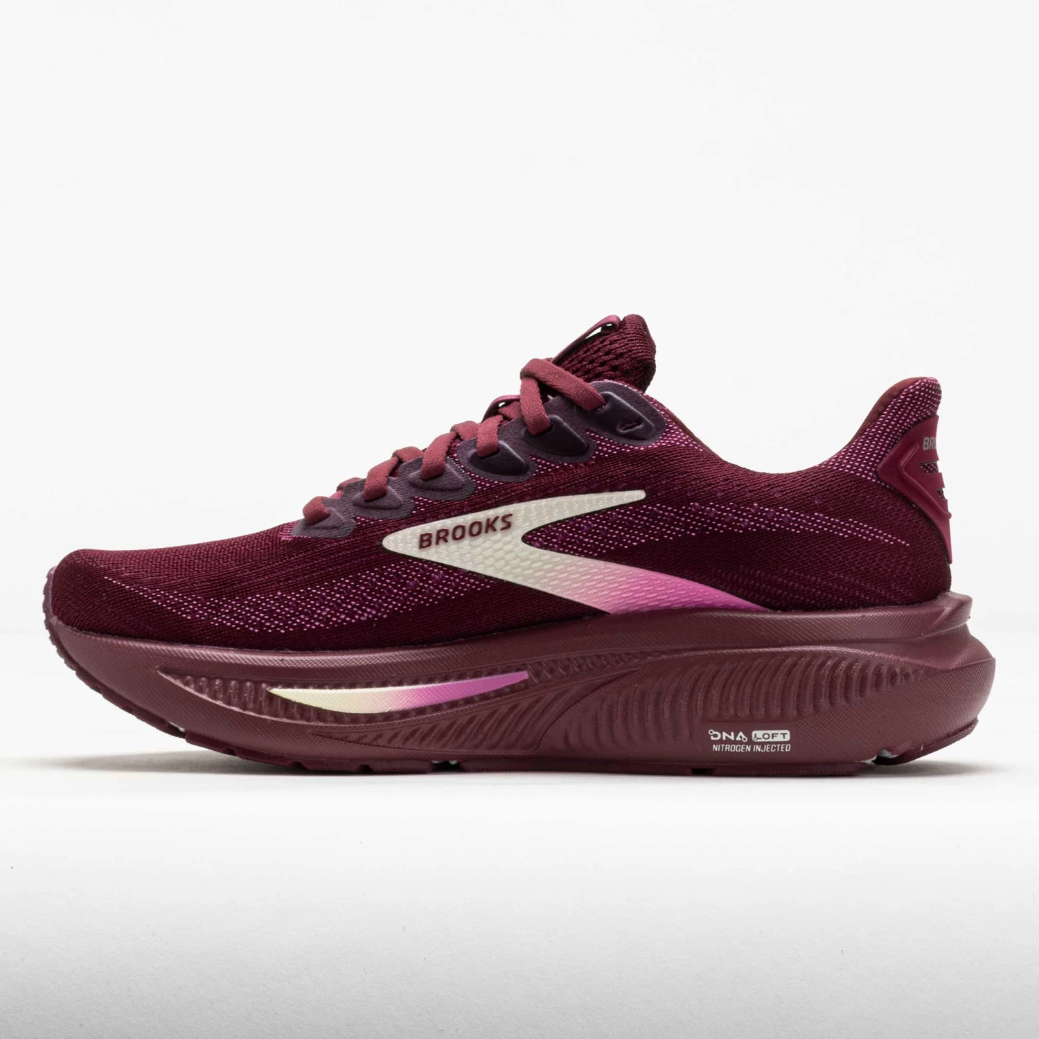 Brooks Ghost 17 Women's Burgundy/Pink/Green - Image 2
