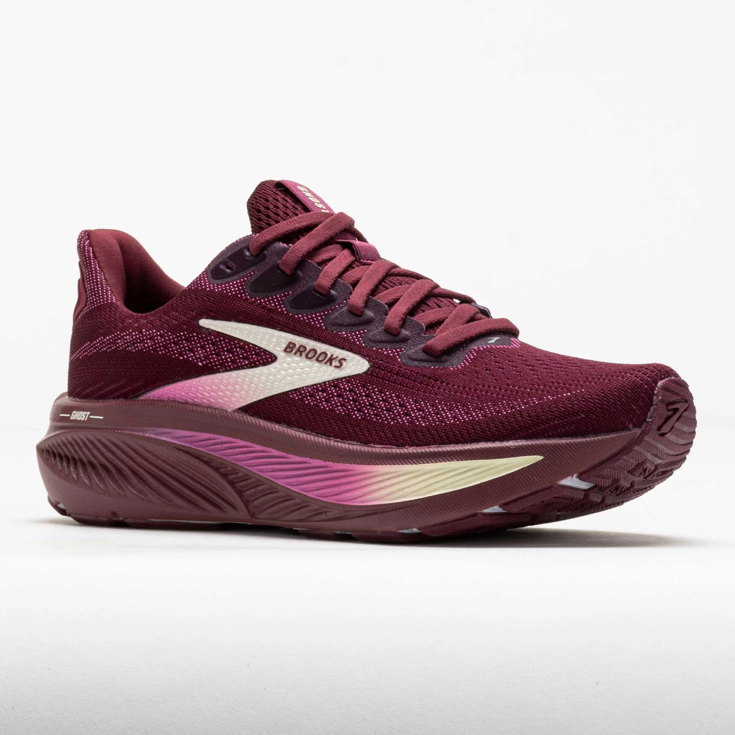 Brooks Ghost 17 Women's Burgundy/Pink/Green - Image 5
