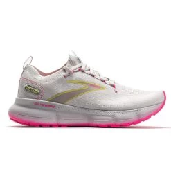 BROOKS Women's Glycerin StealthFit 20 Running Shoe - Grey/Yellow/Pink - Regular (B)