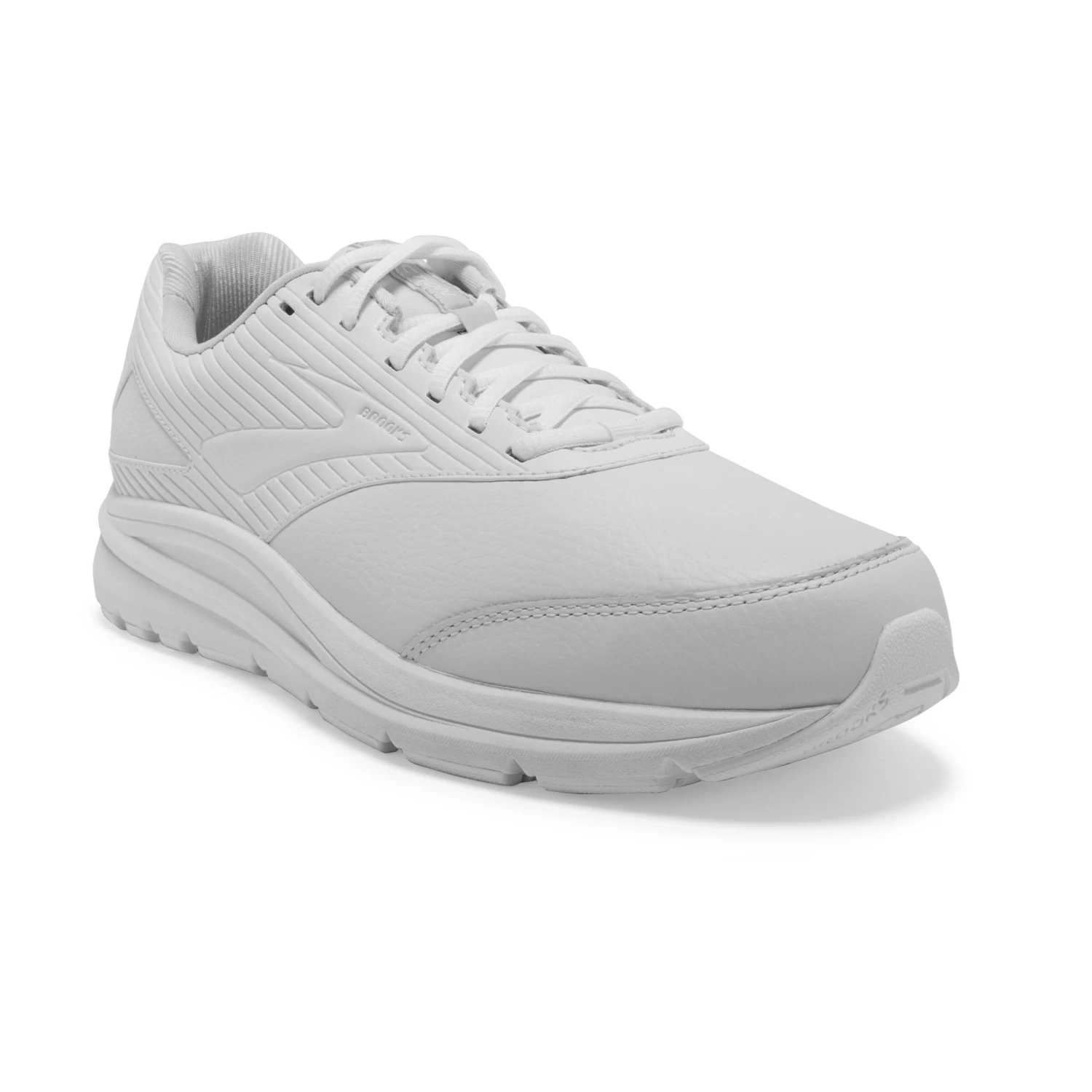 BROOKS Men's Addiction Walker 2 Walking Shoe- White/White- Extra Wide (4E) - Image 2