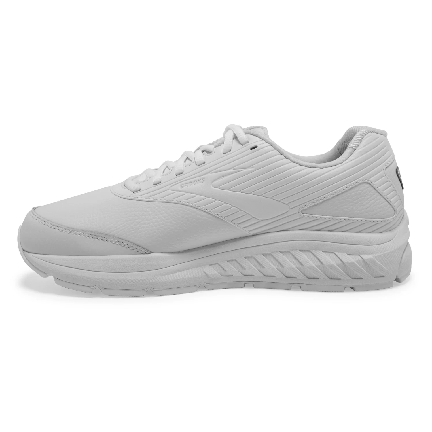 BROOKS Men's Addiction Walker 2 Walking Shoe - White/White- Wide (2E) - Image 3