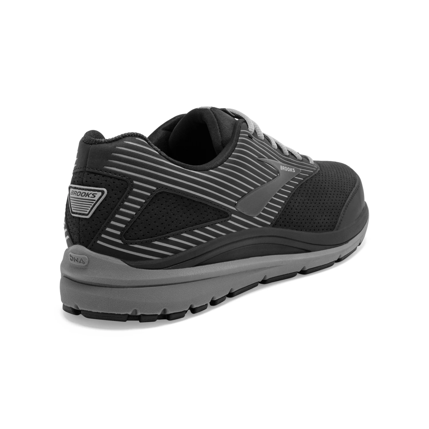 BROOKS Men's Addiction Walker Suede Walking Shoe - Black/Primer/Black - Regular (D) - Image 4