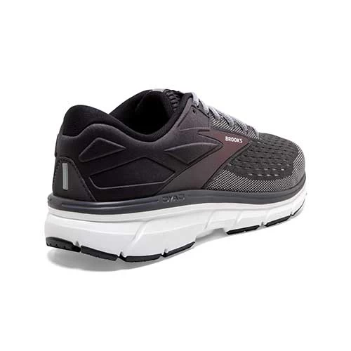 BROOKS Men's Dyad 11 Running Shoe- Blackened Pearl/Alloy/Red - Wide (2E) - Image 3