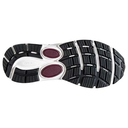 BROOKS Men's Dyad 11 Running Shoe- Blackened Pearl/Alloy/Red - Wide (2E) - Image 6