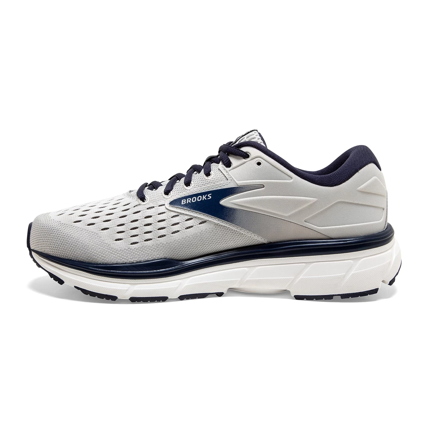 BROOKS Men's Dyad 11 Running Shoe - Antarctica/Grey/Peacoat - Regular (D) - Image 3