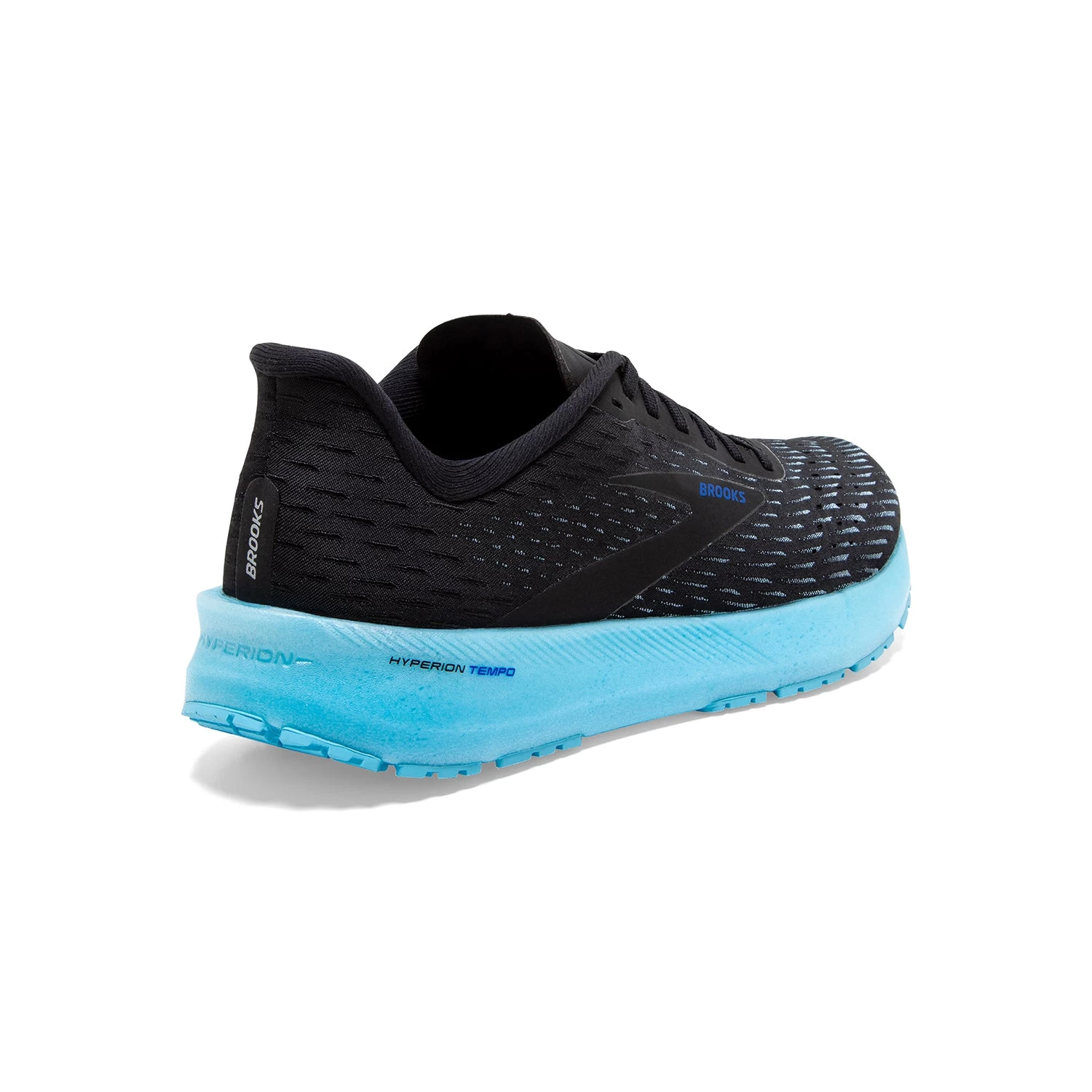 BROOKS Men's Hyperion Tempo Running Shoe - Black/Iced Aqua/Blue - Regular (D) - Image 4