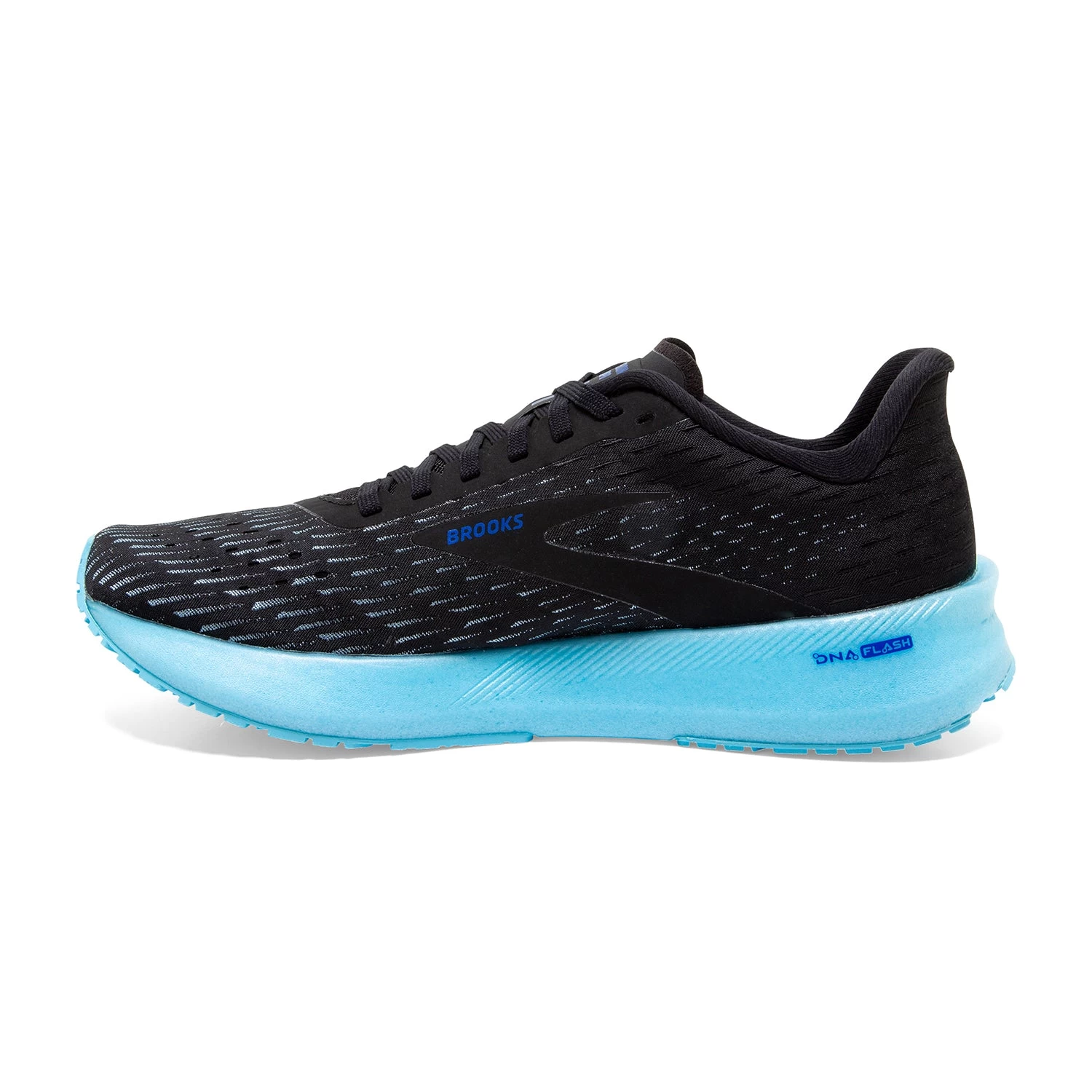 BROOKS Men's Hyperion Tempo Running Shoe - Black/Iced Aqua/Blue - Regular (D) - Image 2