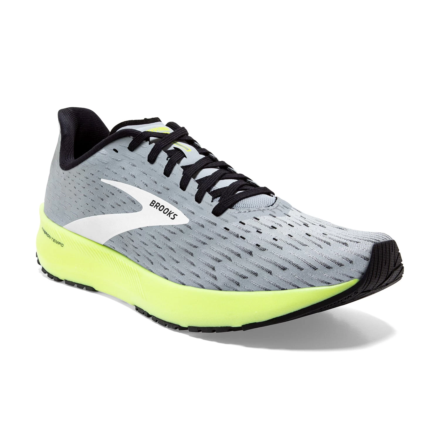 BROOKS Men's Hyperion Tempo Running Shoes - Grey/Black/Nightlife - Regular (D) - Image 3