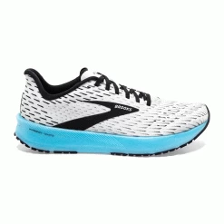 BROOKS Men's Hyperion Tempo Running Shoe - White/Black/Iced Aqua - Regular (D)