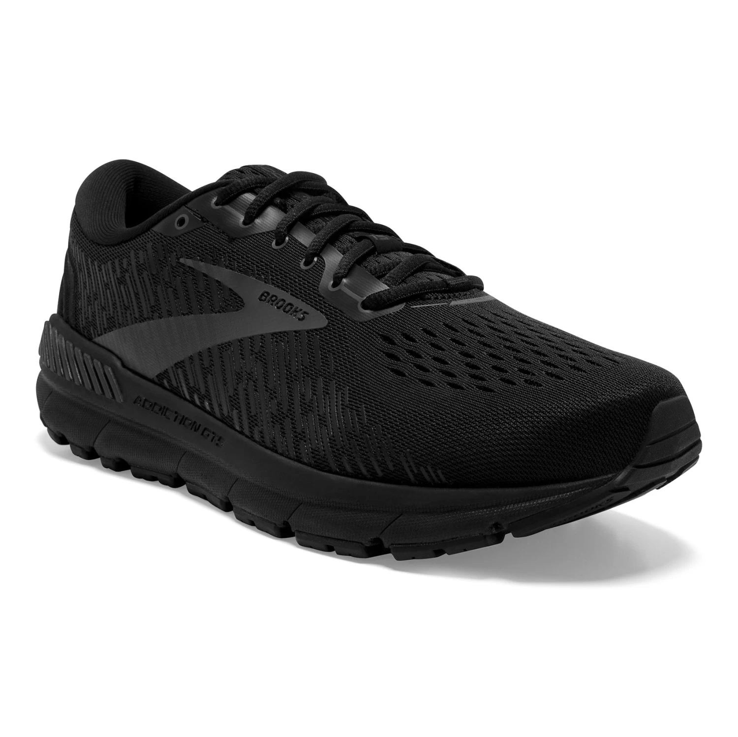 BROOKS Men's Addiction GTS 15 Running Shoe - Black/Black/Ebony - Extra Wide (4E) - Image 3
