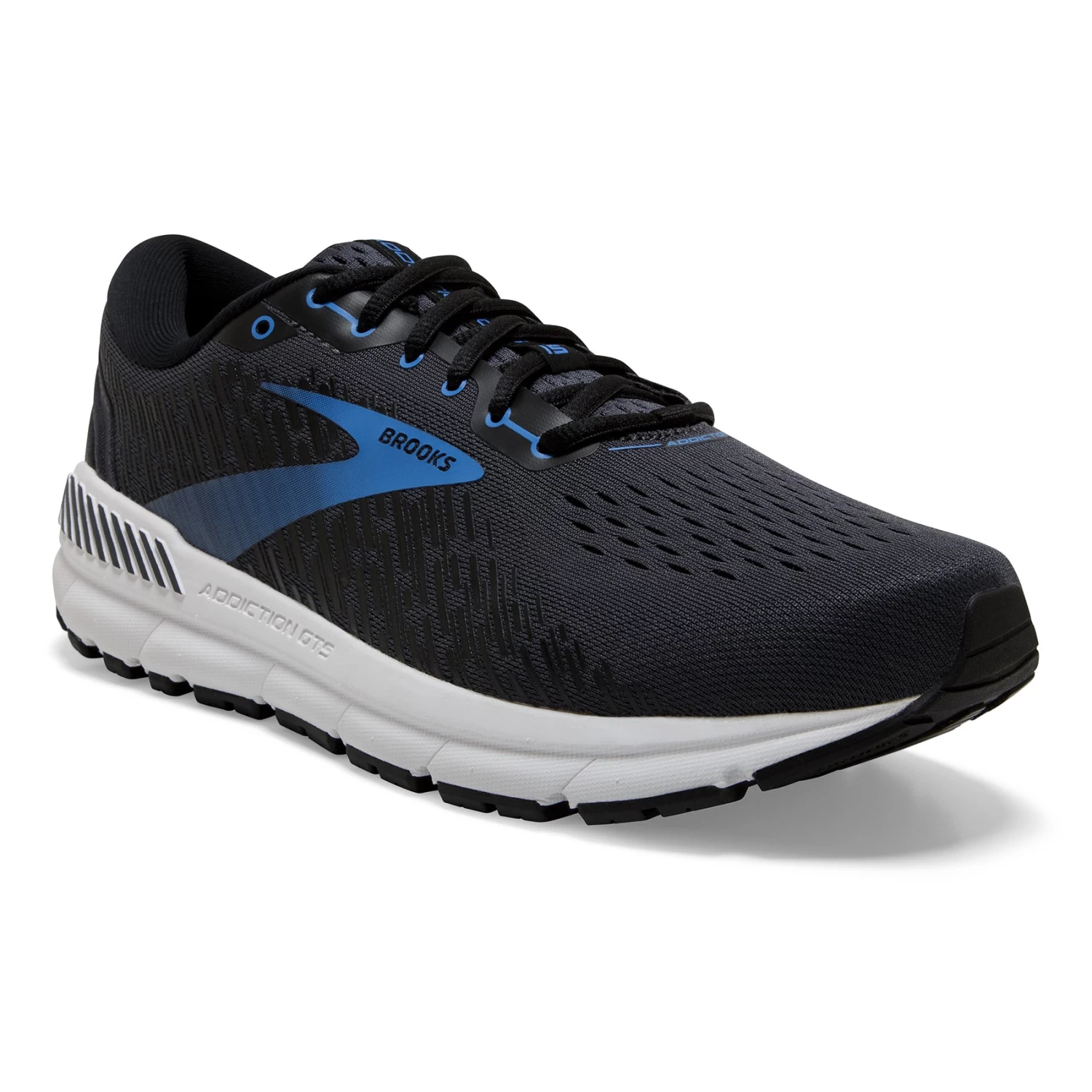 BROOKS Men's Addiction GTS 15 Running Shoe - India Ink/Black/Blue - Wide (2E) - Image 3
