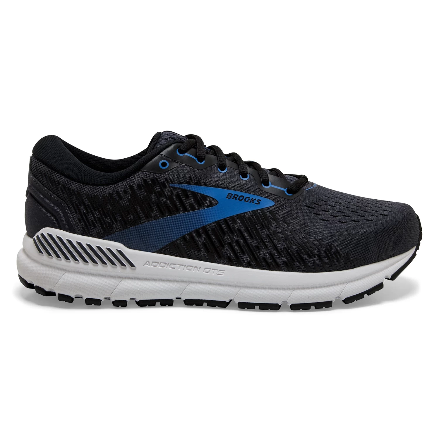 BROOKS Men's Addiction GTS 15 Running Shoe - India Ink/Black/Blue - Wide (2E)