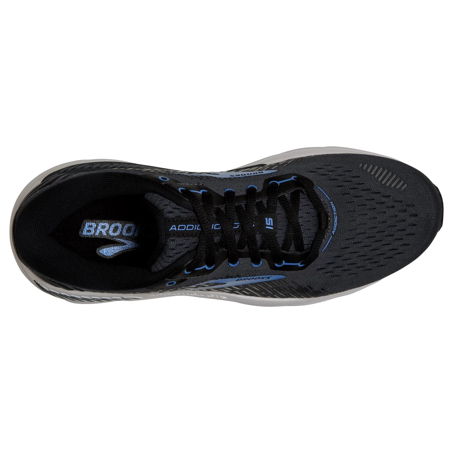BROOKS Men's Addiction GTS 15 Running Shoe - India Ink/Black/Blue - Wide (2E) - Image 5