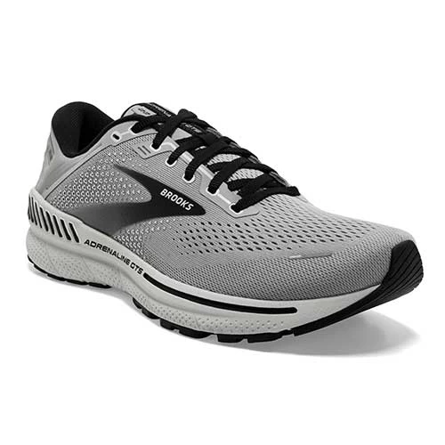 BROOKS Men's Adrenaline GTS 22 Running Shoe- Alloy/Grey/Black - Wide (2E) - Image 3