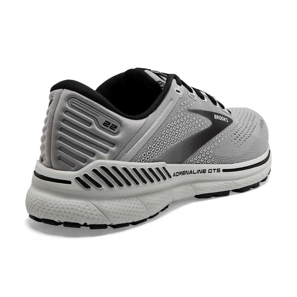 BROOKS Men's Adrenaline GTS 22 Running Shoe - Alloy/Grey/Black- Narrow (B) - Image 3