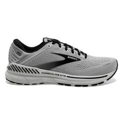 BROOKS Men's Adrenaline GTS 22 Running Shoe- Alloy/Grey/Black - Wide (2E)