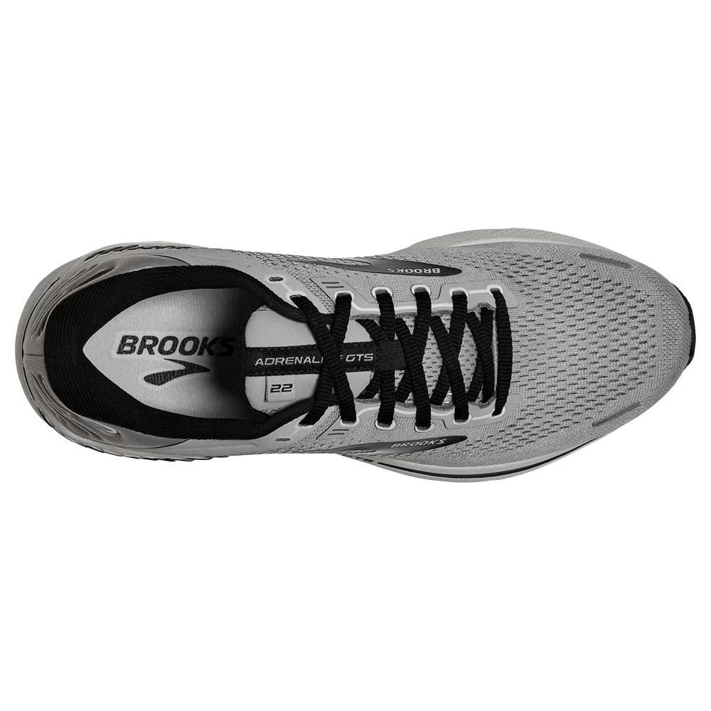 BROOKS Men's Adrenaline GTS 22 Running Shoe - Alloy/Grey/Black- Narrow (B) - Image 5