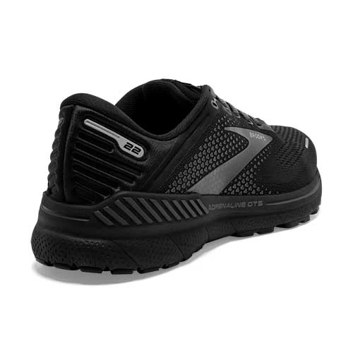 BROOKS Men's Adrenaline GTS 22 Running Shoe - Black/Black/Ebony- Regular (D) - Image 3