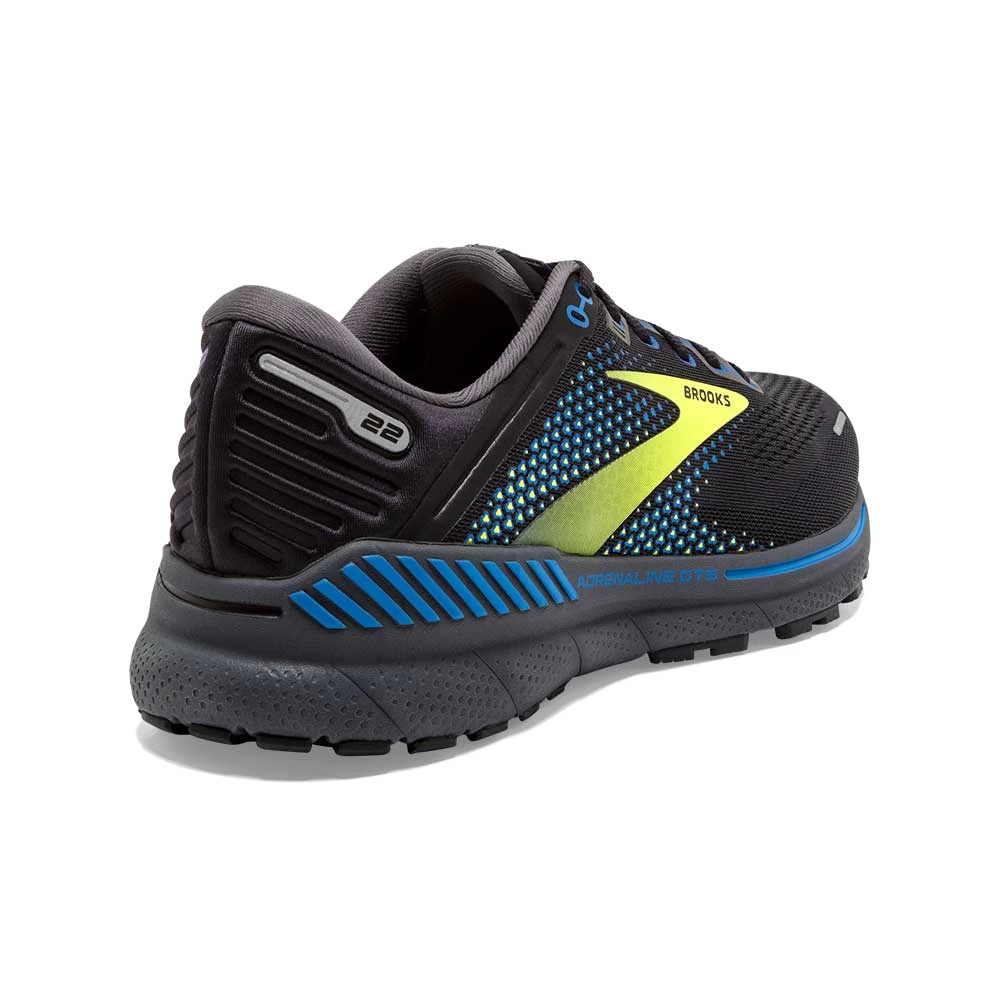 BROOKS Men's Adrenaline GTS 22 Running Shoe- Black/Blue/Nightlife- Regular (D) - Image 5