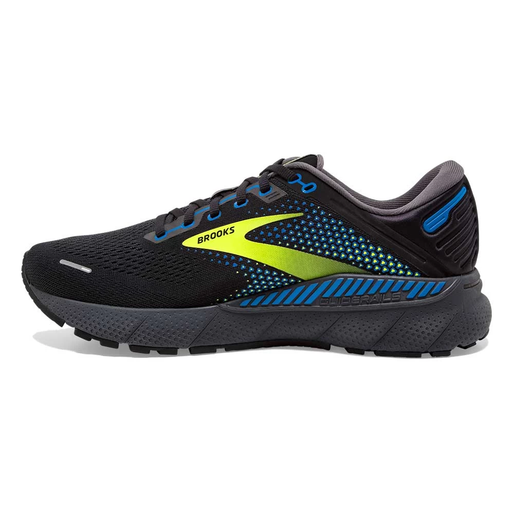 BROOKS Men's Adrenaline GTS 22 Running Shoe- Black/Blue/Nightlife- Regular (D) - Image 4