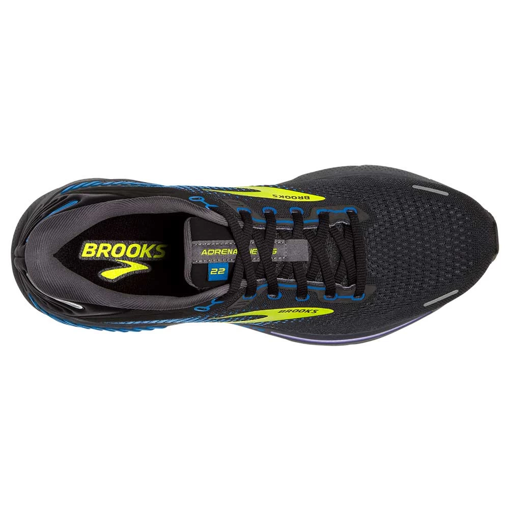 BROOKS Men's Adrenaline GTS 22 Running Shoe- Black/Blue/Nightlife- Regular (D) - Image 3