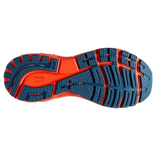 BROOKS Men's Adrenaline GTS 22 Running Shoe - Blue/Light Blue/Orange - Regular (D) - Image 6