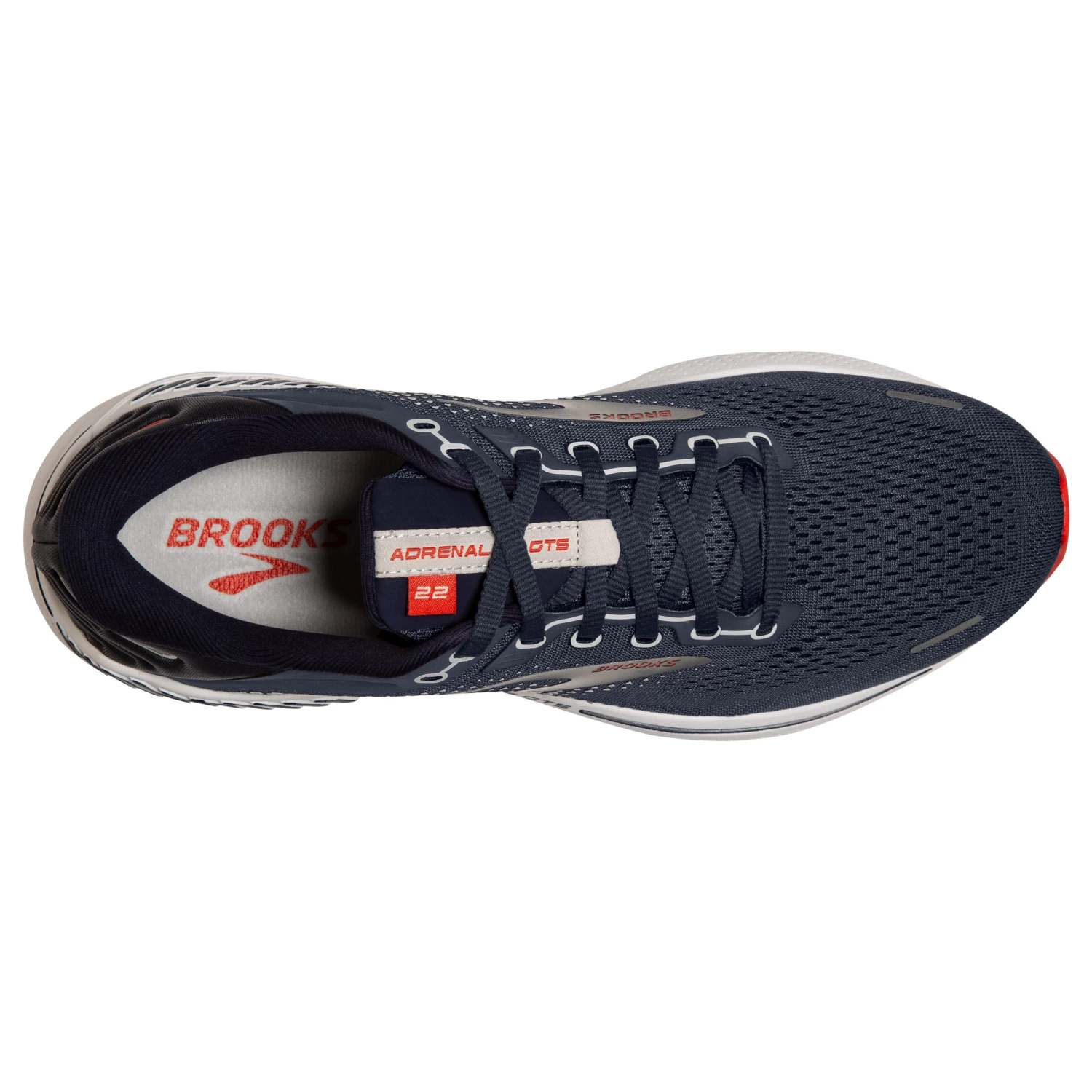 BROOKS Men's Adrenaline GTS 22 Running Shoe - Peacoat/India Ink/Grenadine - Regular (D) - Image 5