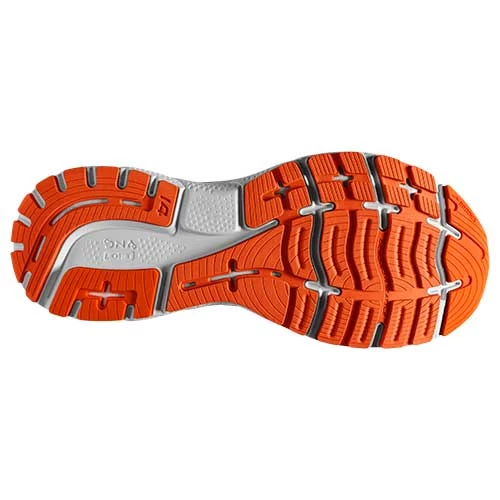 BROOKS Men's Ghost 14 Running Shoe - Titan/Teal/Flame — Regular (D) - Image 6