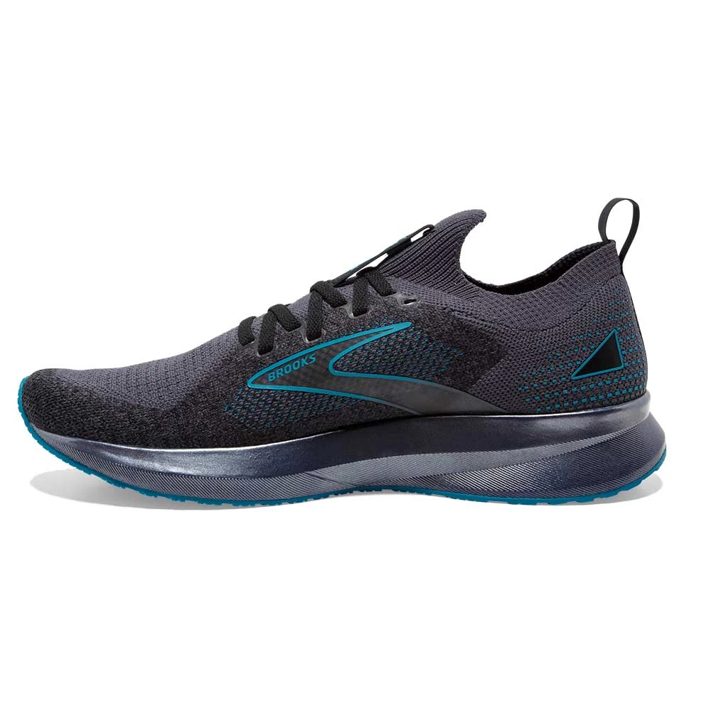 BROOKS Men's Levitate StealthFit 5 Running Shoe- Black/Ebony/Crystal Teal- Regular (D) - Image 3