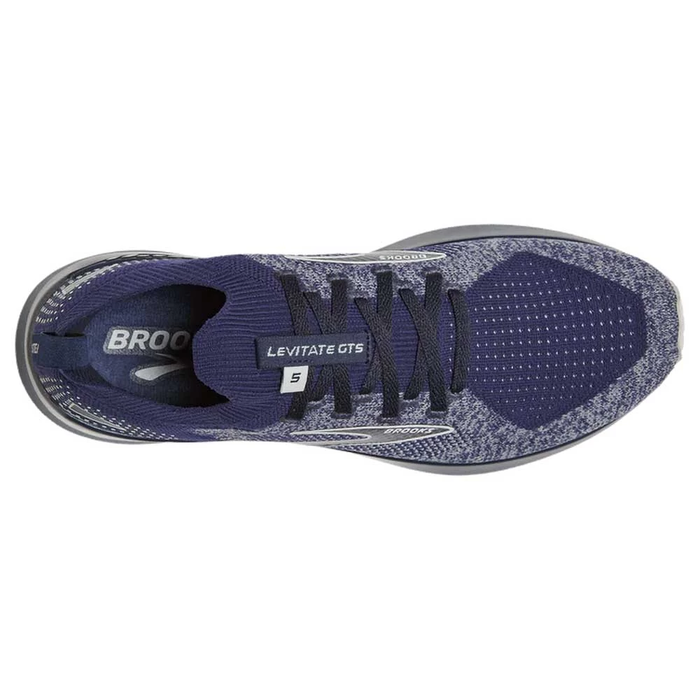 BROOKS Men's Levitate StealthFit 5 Running Shoe - Peacoat/Grey- Regular (D) - Image 5