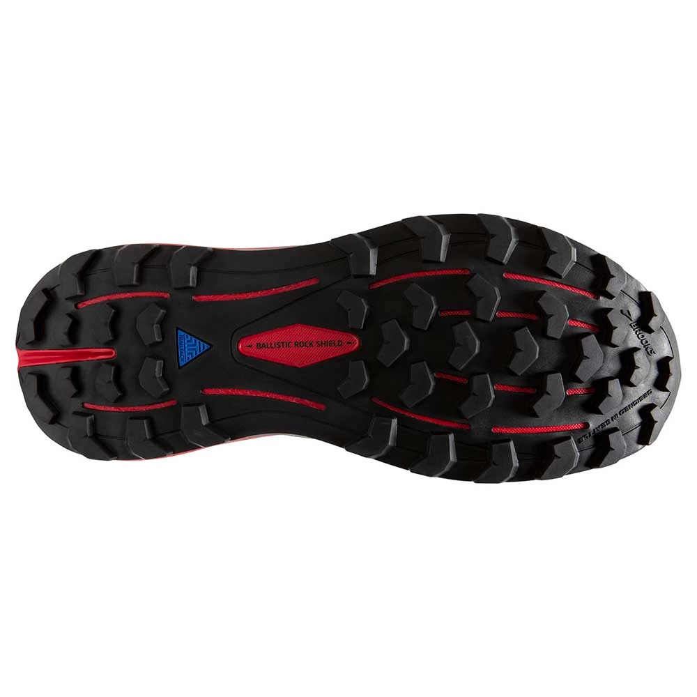 BROOKS Men's Cascadia 16 Trail Running Shoe - Black/Grey/Red - Regular (D) - Image 6