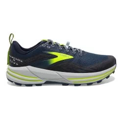 BROOKS Men's Cascadia 16 Trail Running Shoe- Titan/Peacoat/Nightlife- Regular (D)