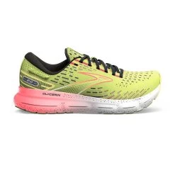 BROOKS Men's Glycerin 20 Running Shoe - Lime/Red/Ebony - Regular (D)