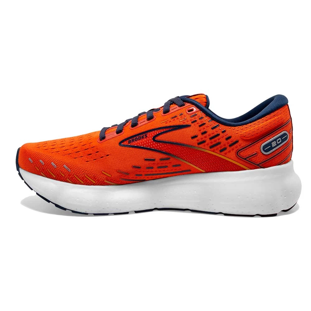 BROOKS Men's Glycerin 20 Running Shoe- Orange/Titan/Flame- Regular (D) - Image 4