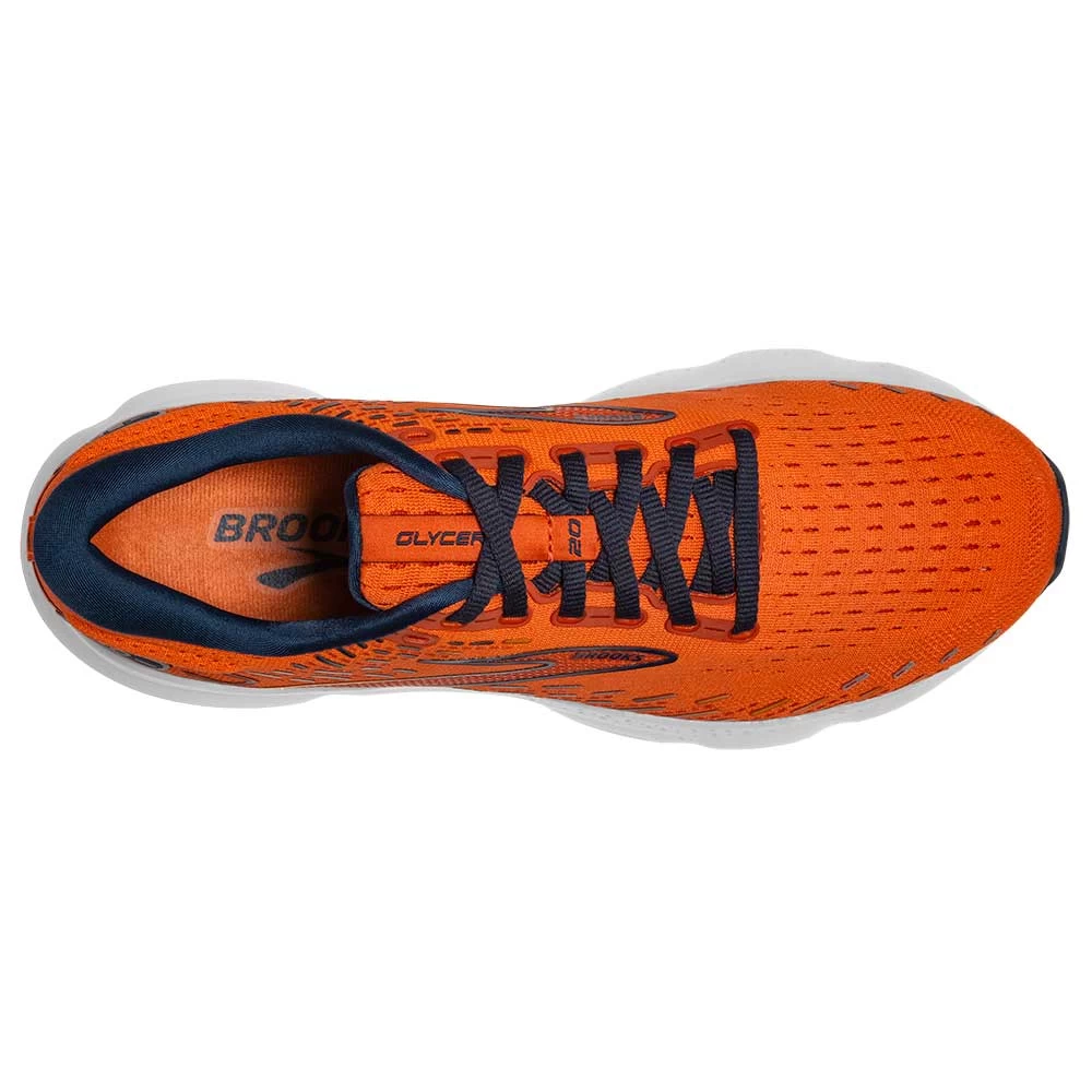 BROOKS Men's Glycerin 20 Running Shoe- Orange/Titan/Flame- Regular (D) - Image 5